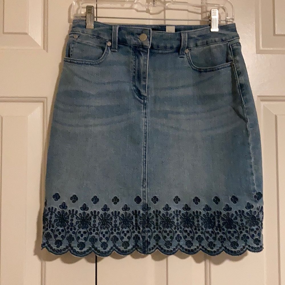 Brand new Talbots Jean Skirt!